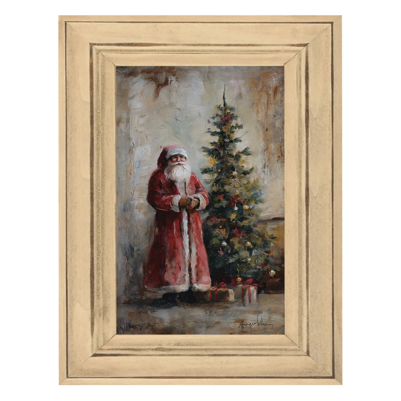 Santa with Christmas Tree