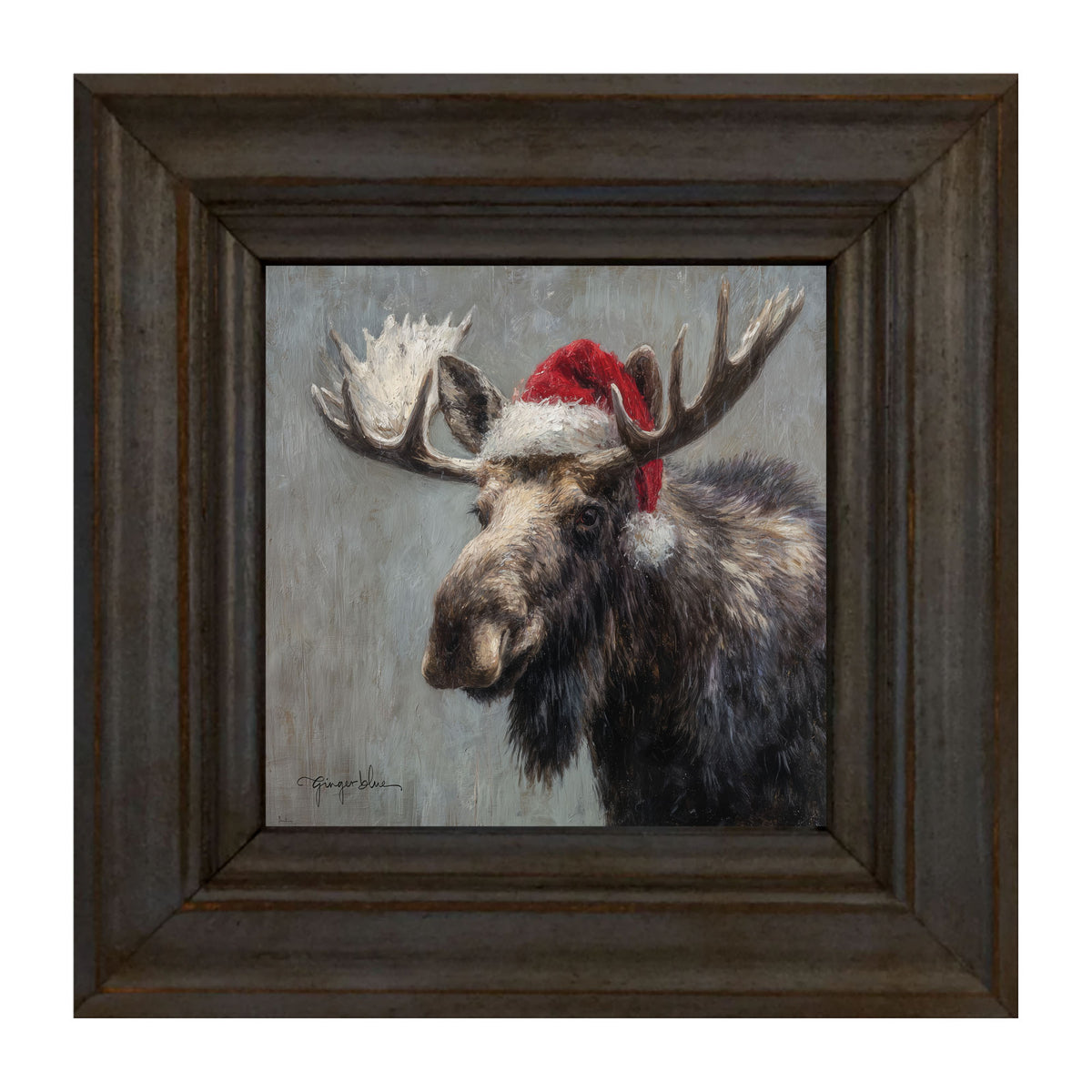 Santa Hat Moose