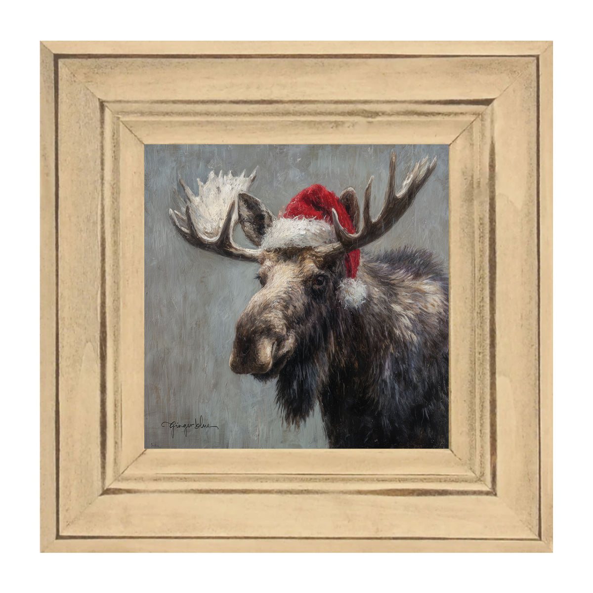 Santa Hat Moose