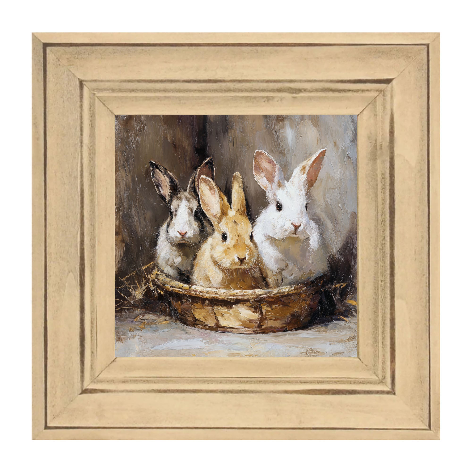 Easter Basket - Three Bunnies