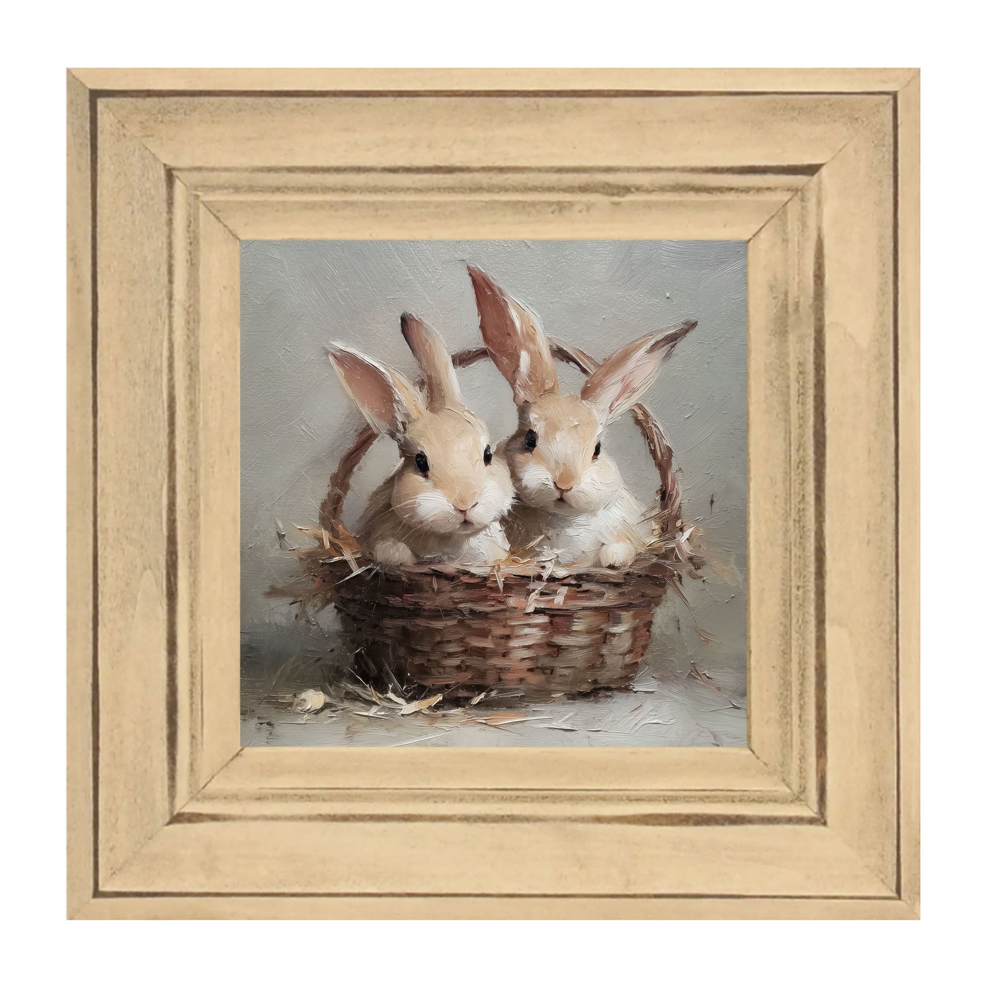 Easter Basket - Pair of Bunnies