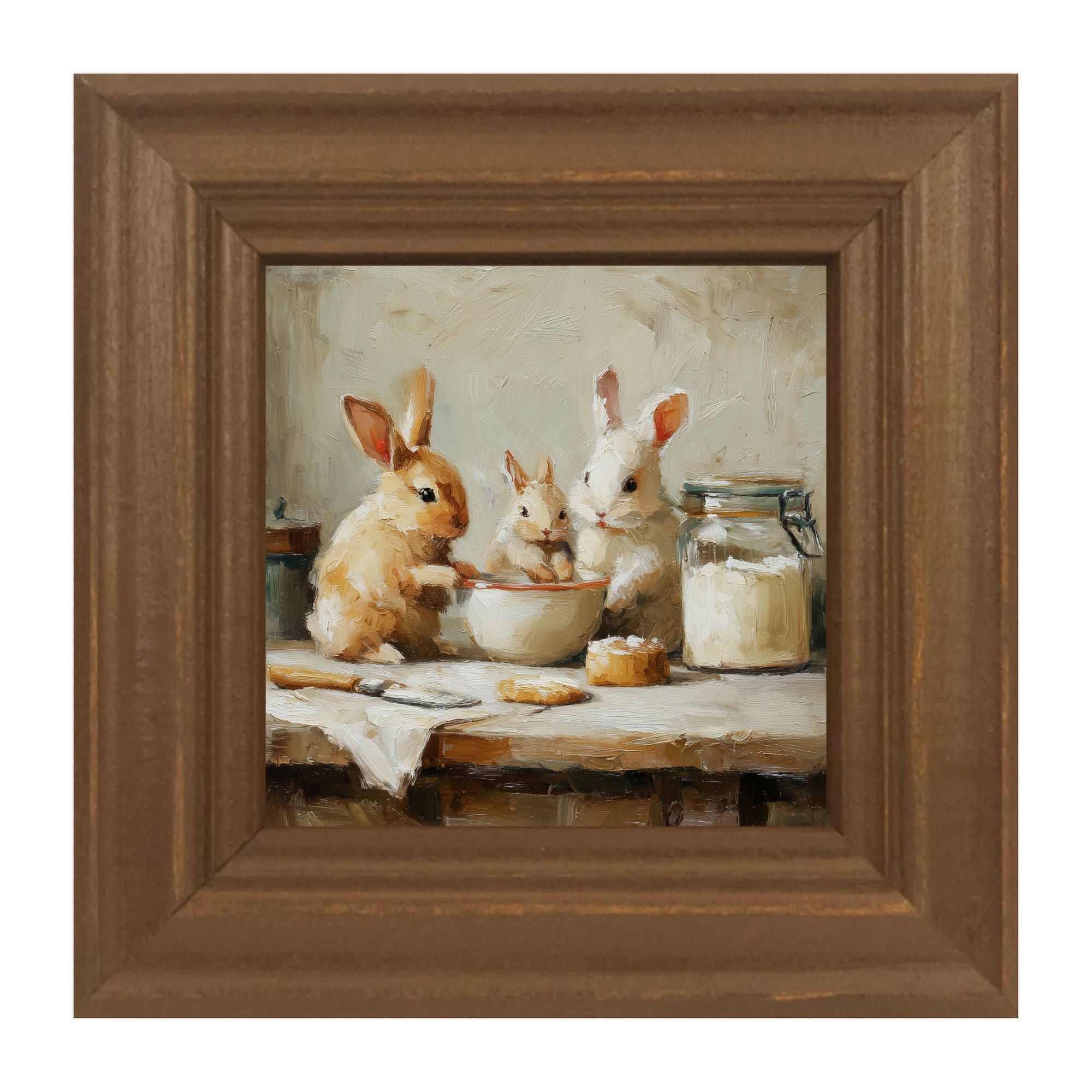 Bunnies Baking Together