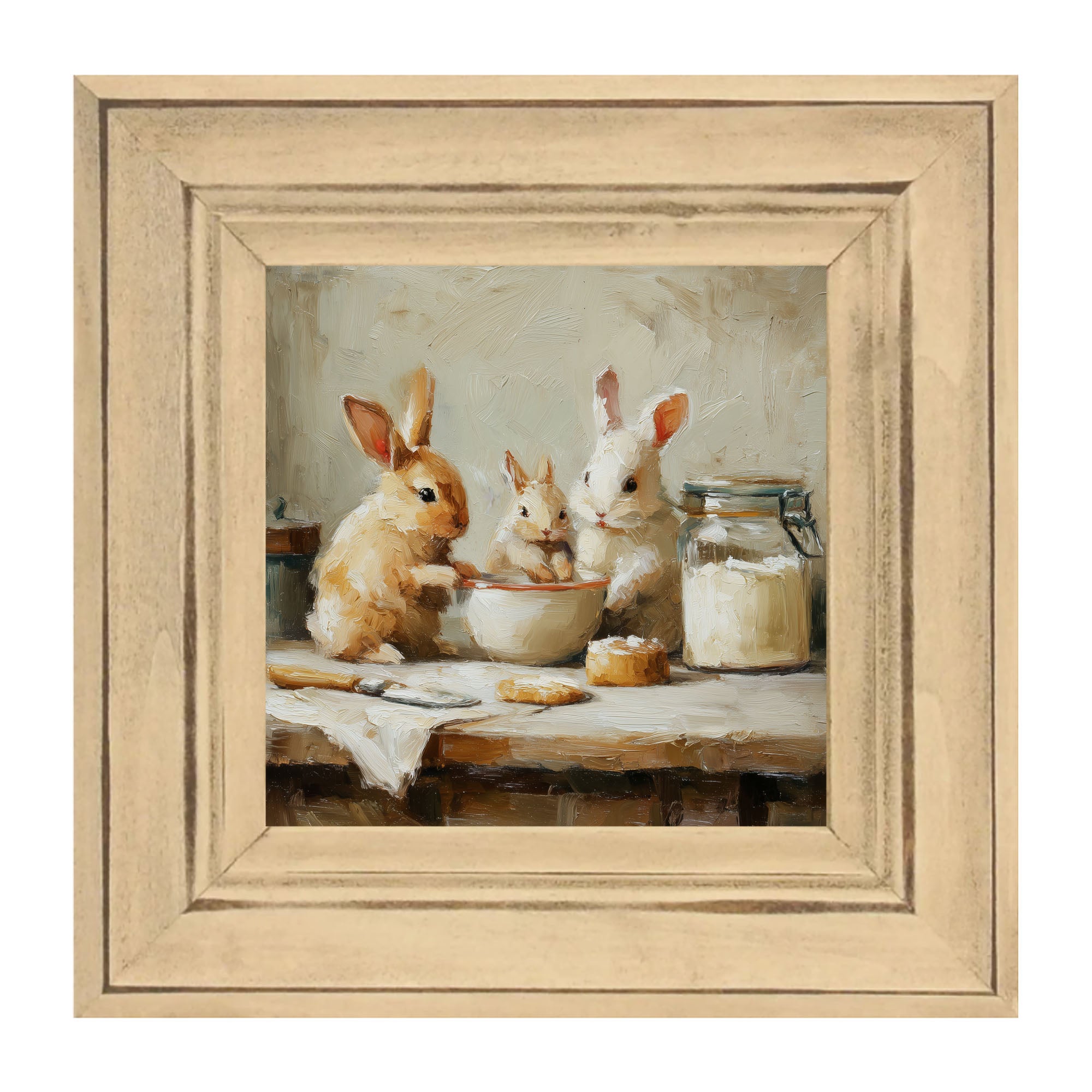 Bunnies Baking Together