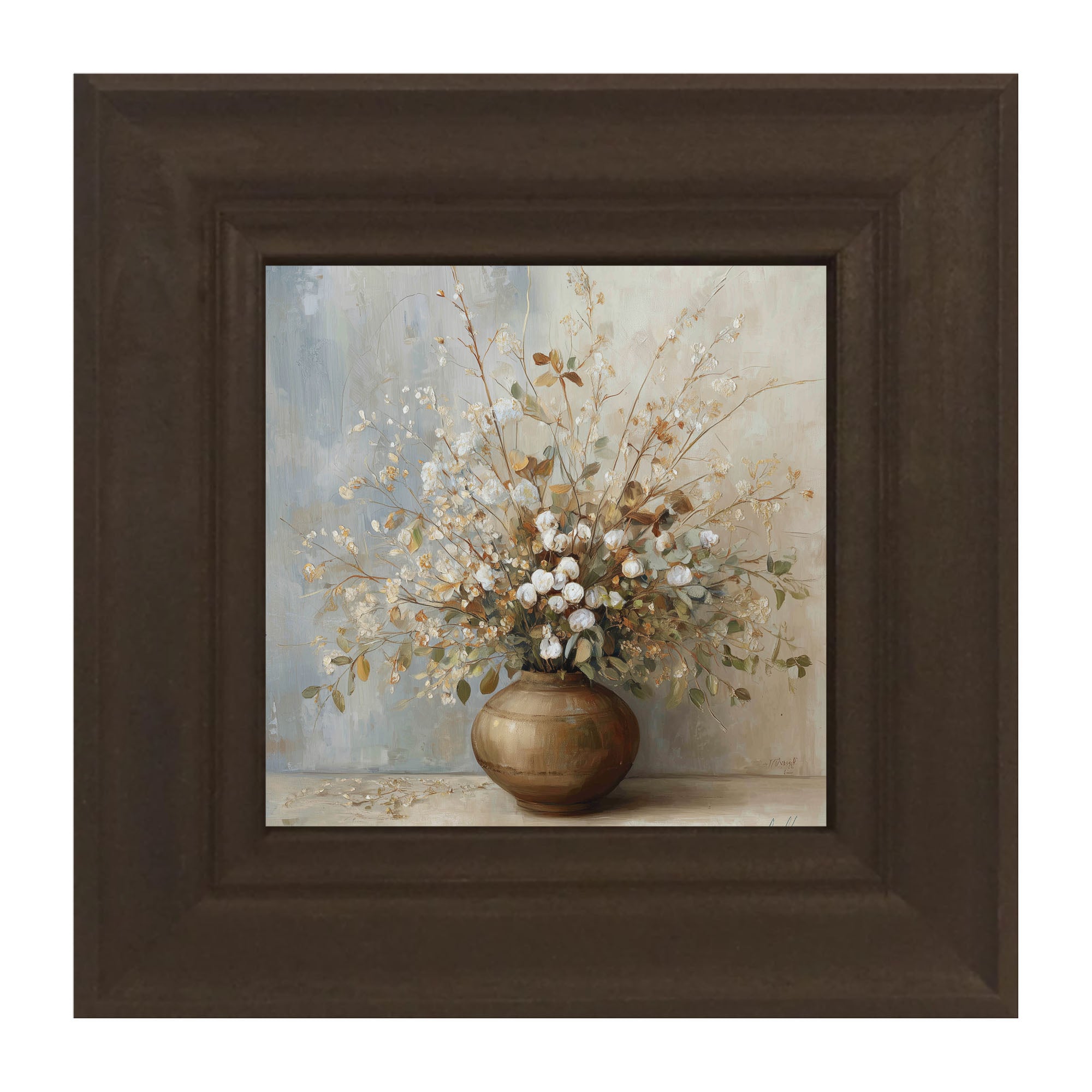 Copper Vase with Rustic Bouquet