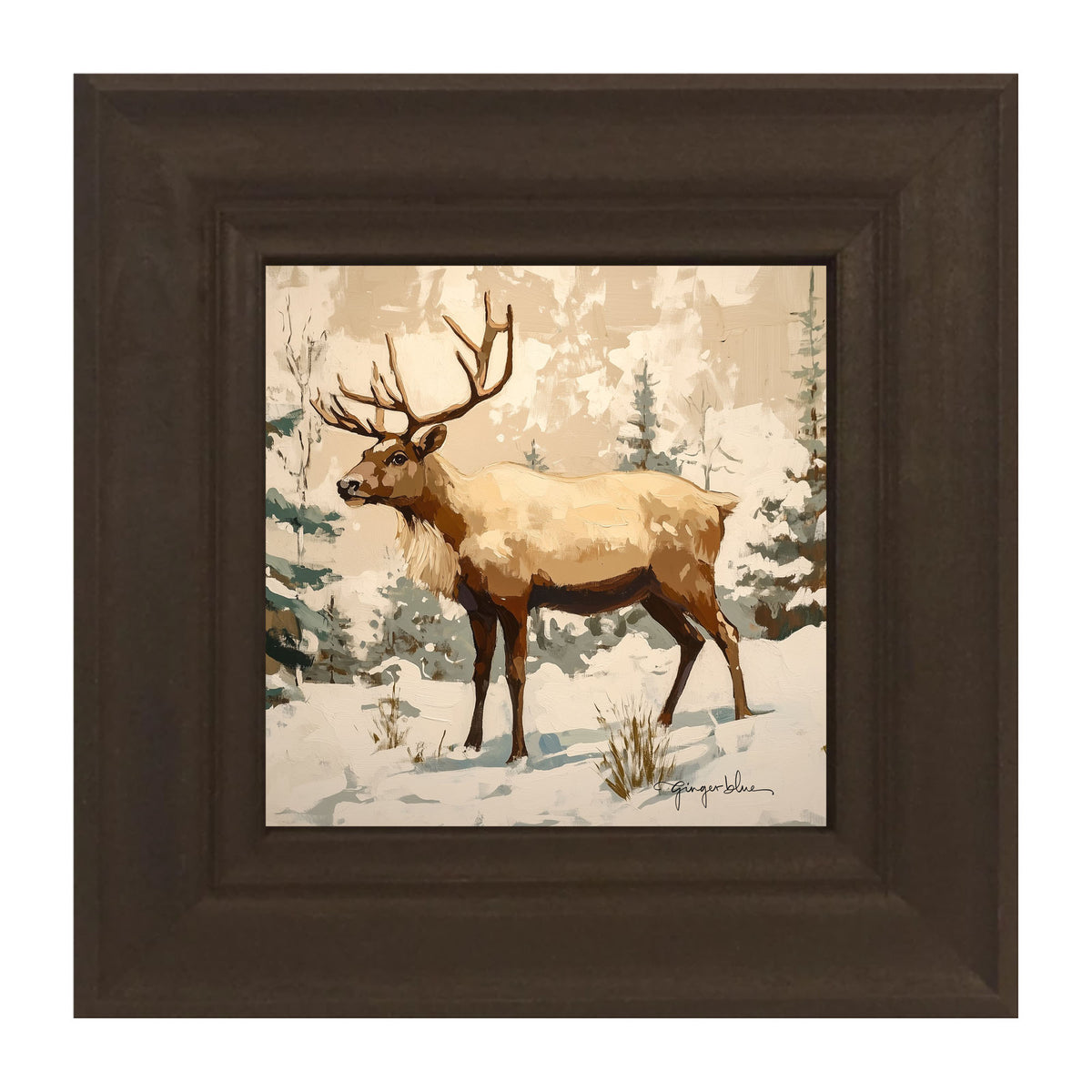 Adirondack Reindeer in Forest