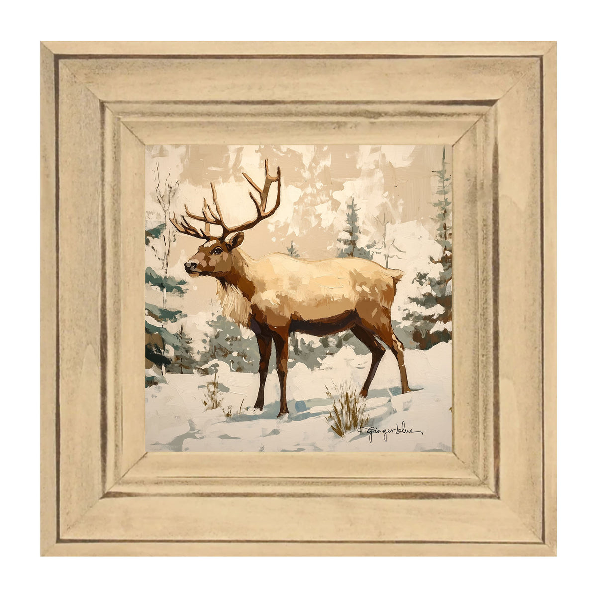 Adirondack Reindeer in Forest
