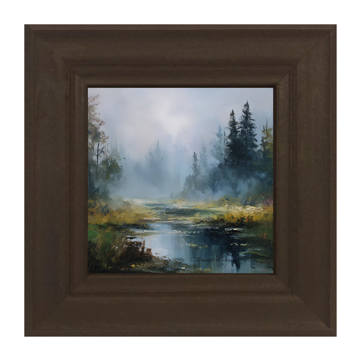 Foggy Forest Stream