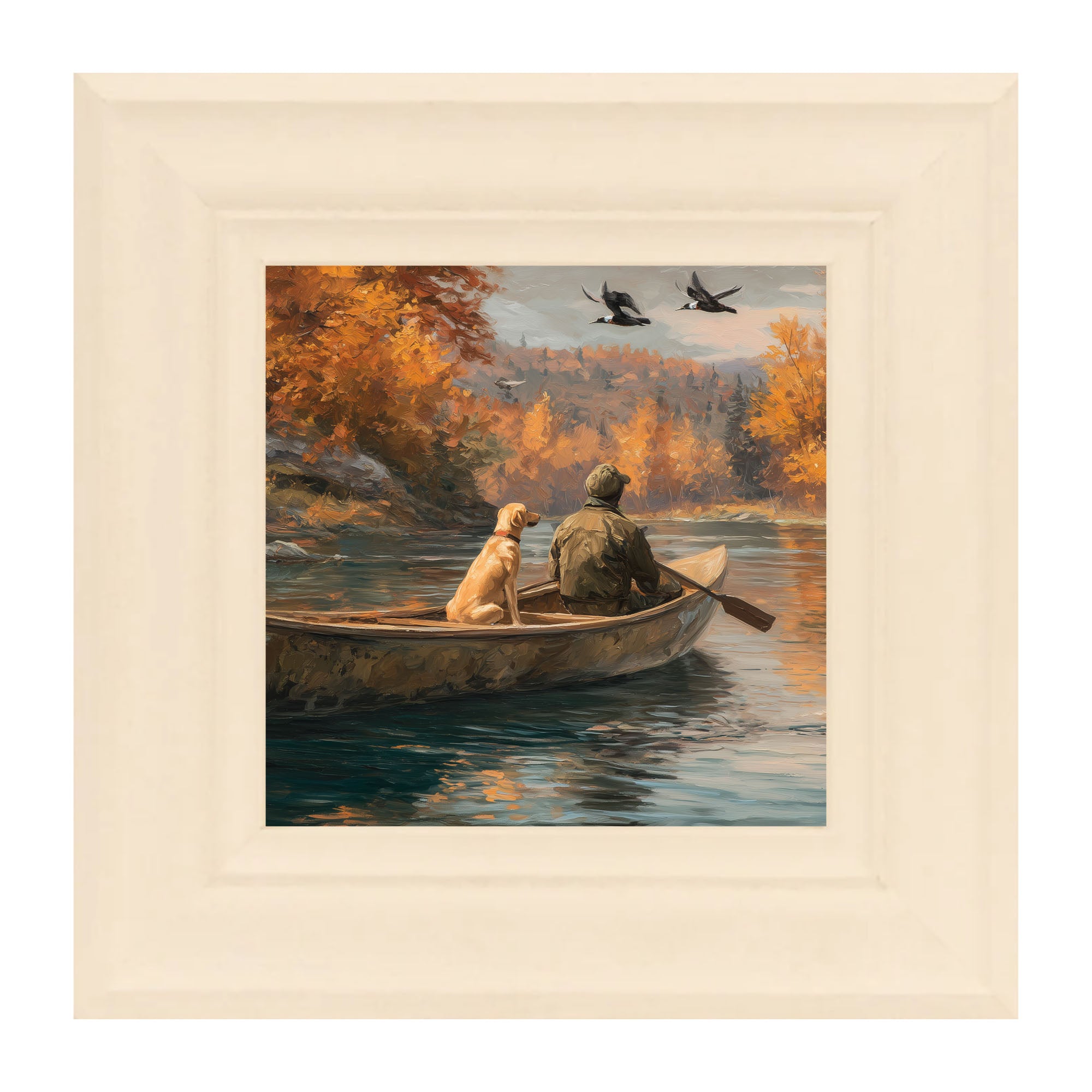 Fishing - Man with Dog