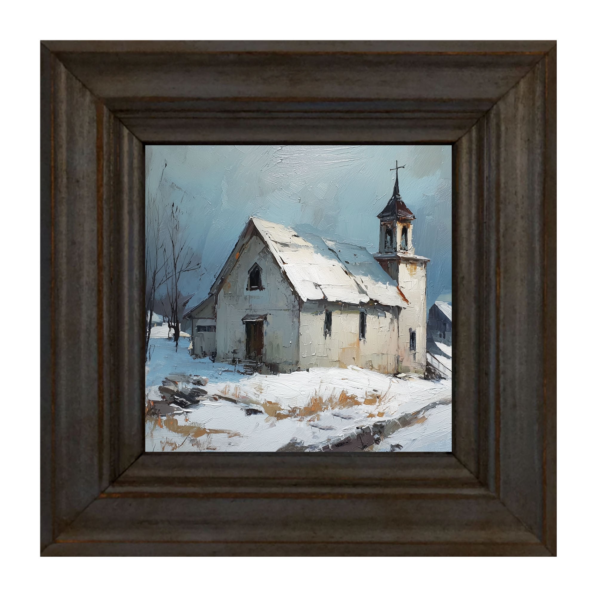 Country Church in Winter