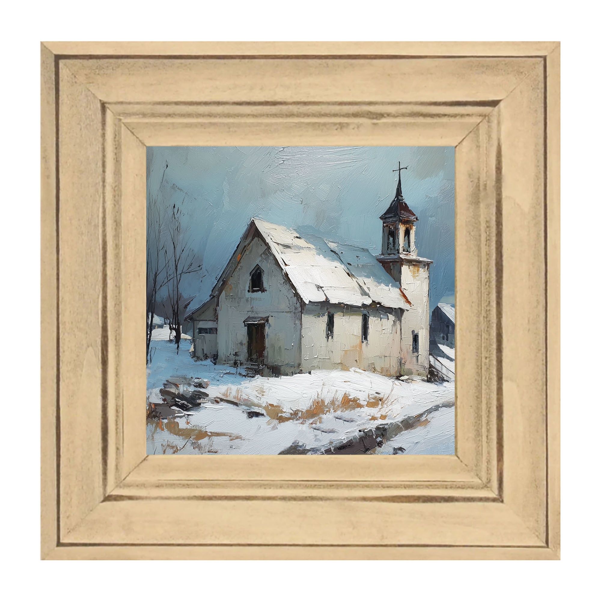 Country Church in Winter