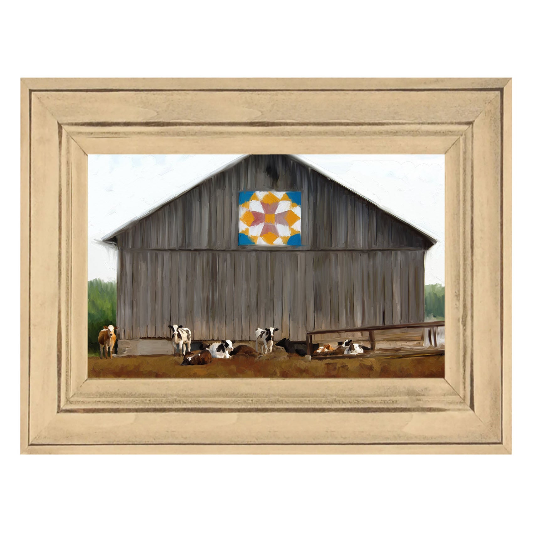 Barn-quilted with cows