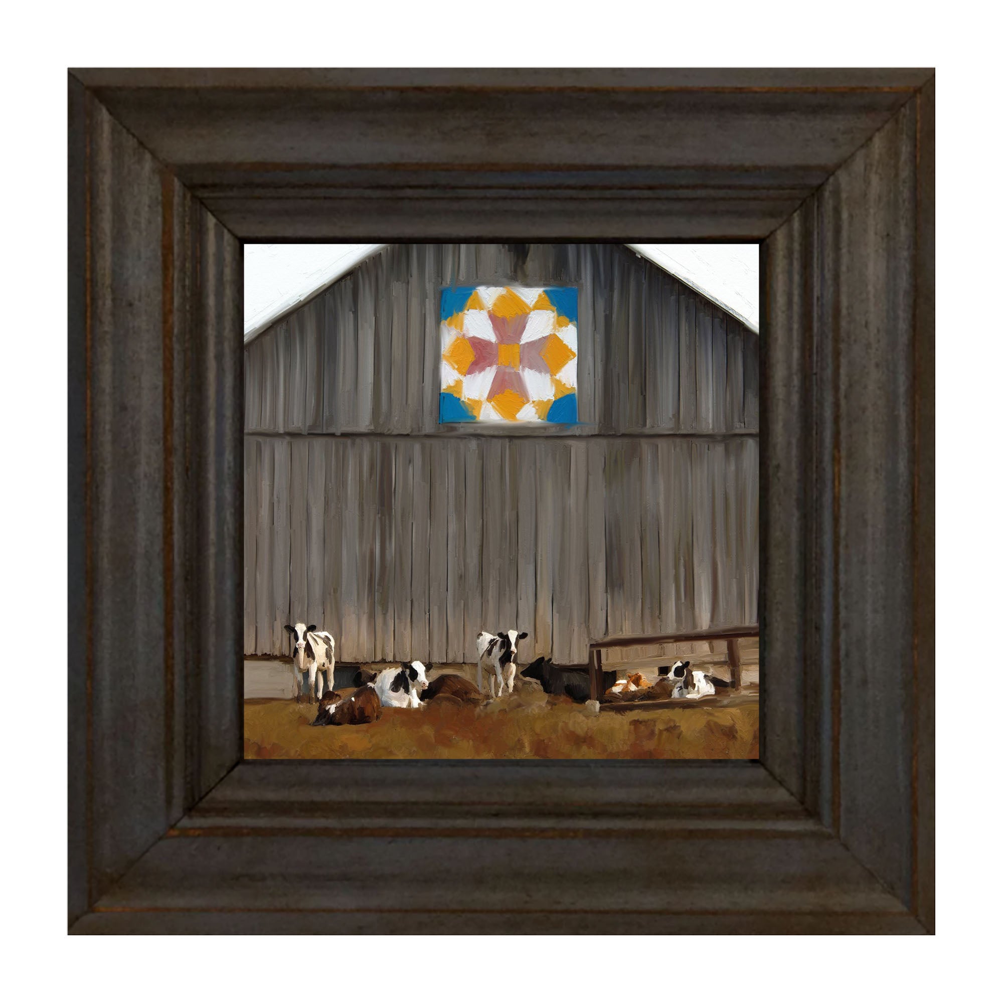 Barn-quilted with cows