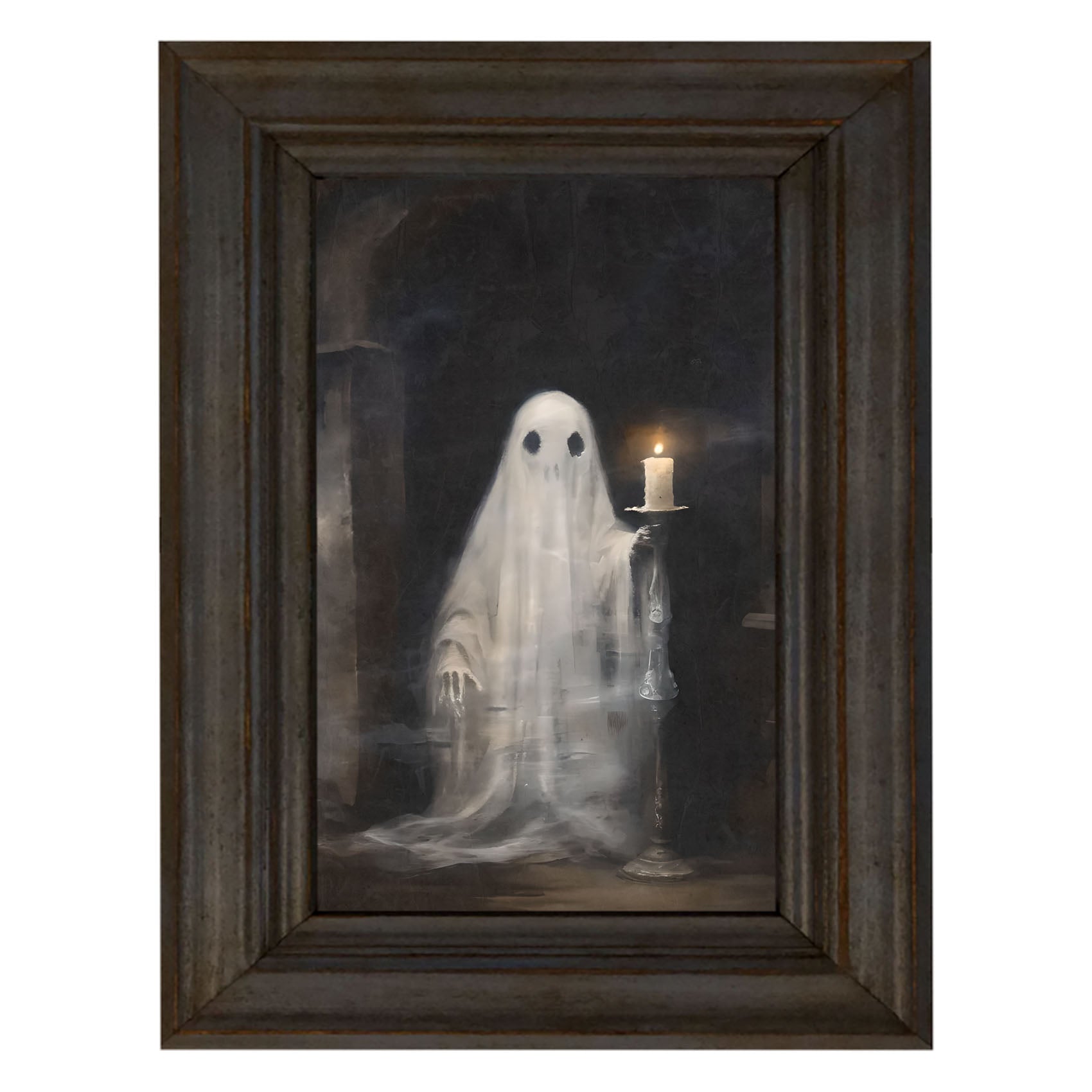 Ghost holding a candle