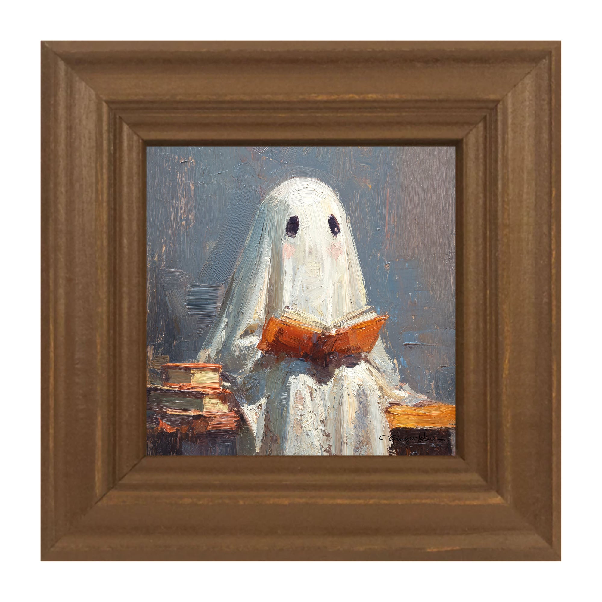 Ghost Reading a Book