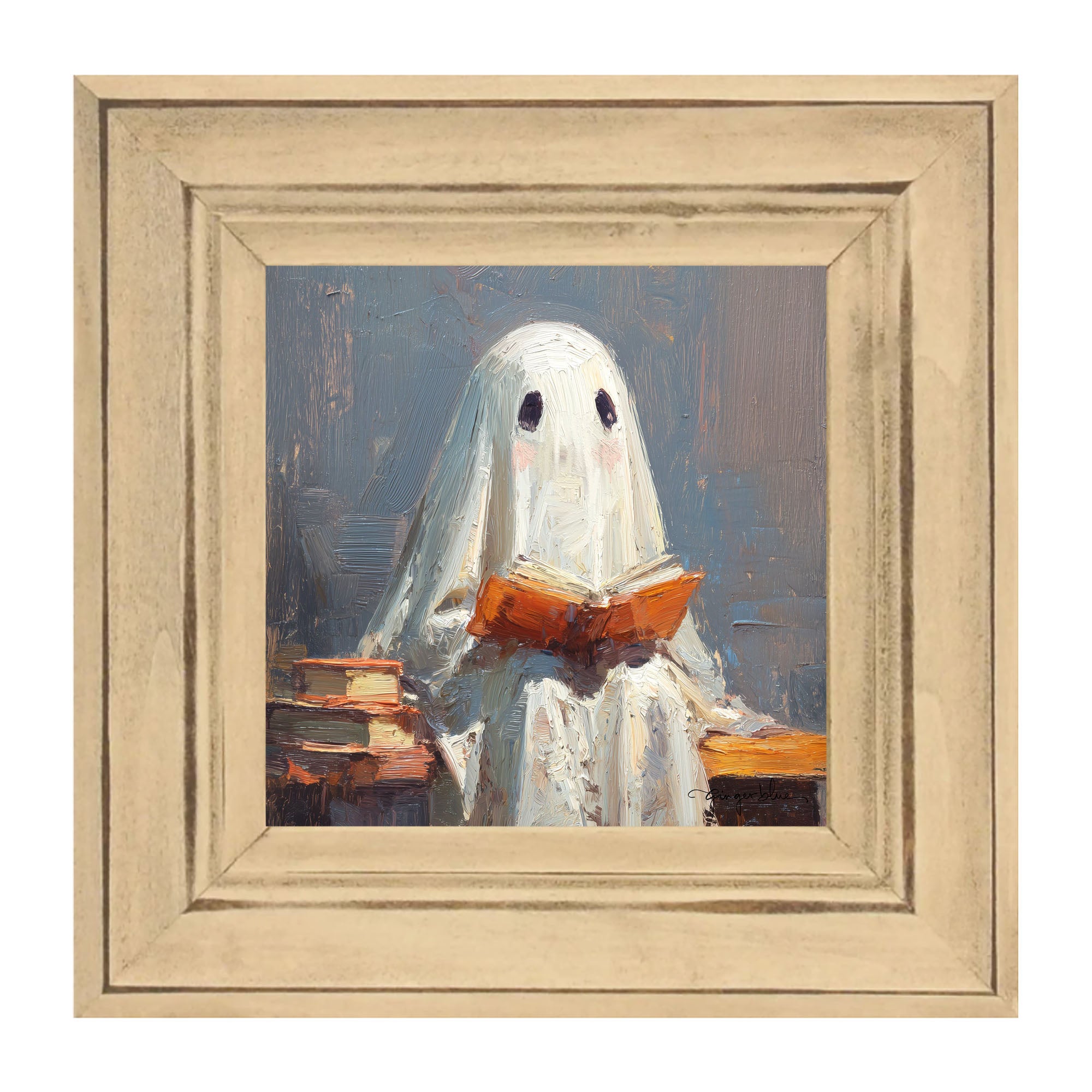 Ghost Reading a Book