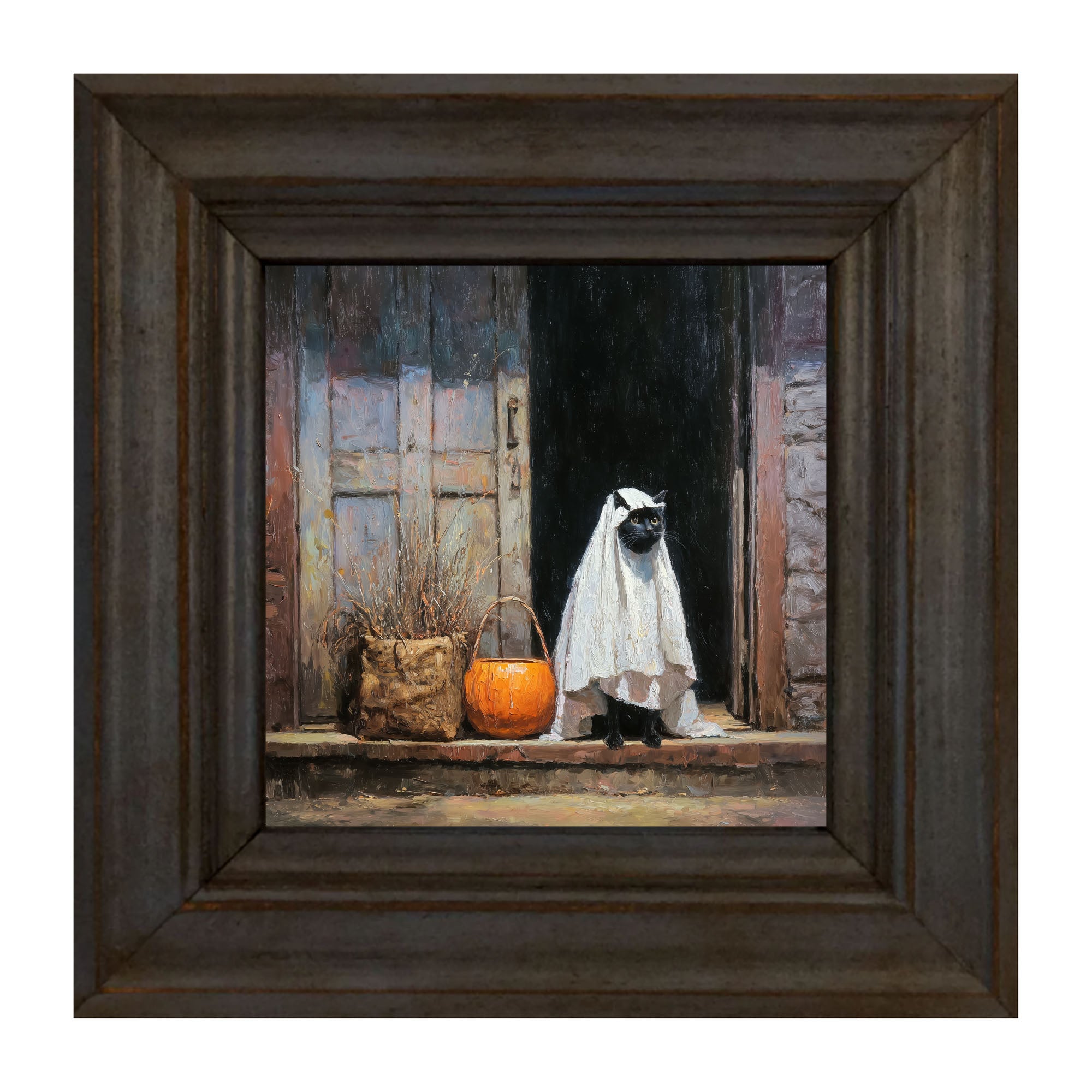 Trick or Treating Pets - Cat at the Door