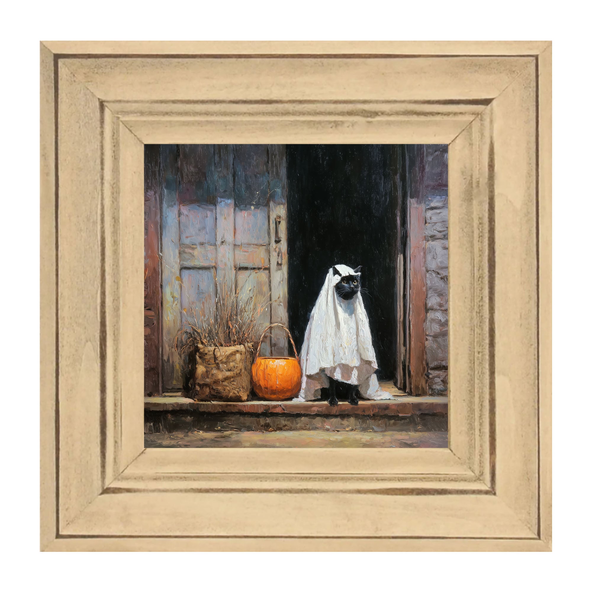 Trick or Treating Pets - Cat at the Door