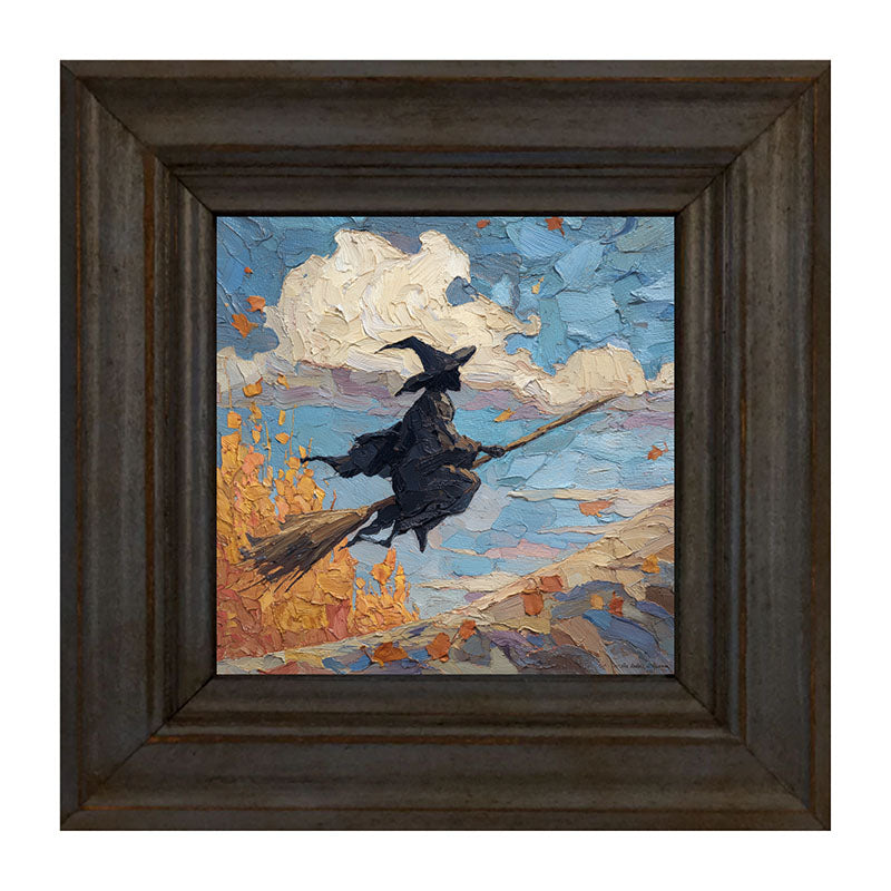 Flying Witch with Clouds