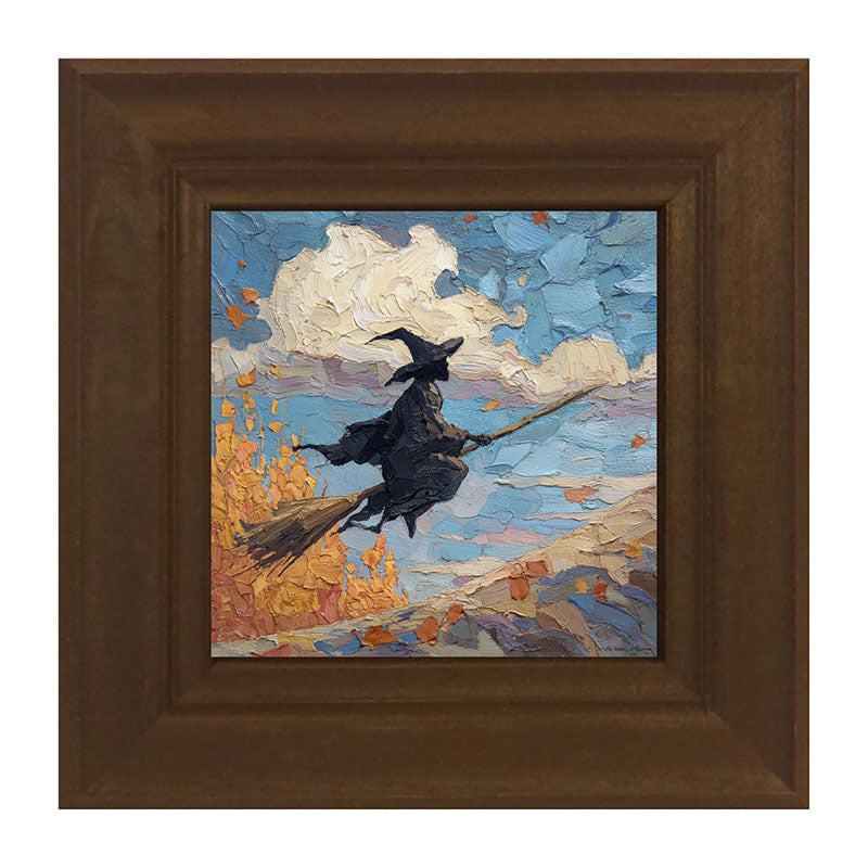 Flying Witch with Clouds