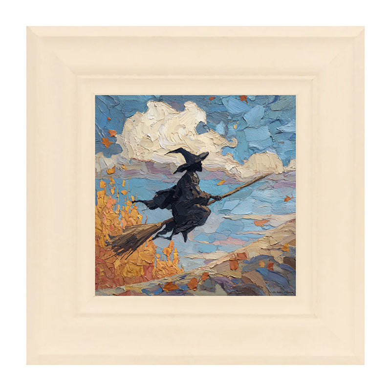 Flying Witch with Clouds