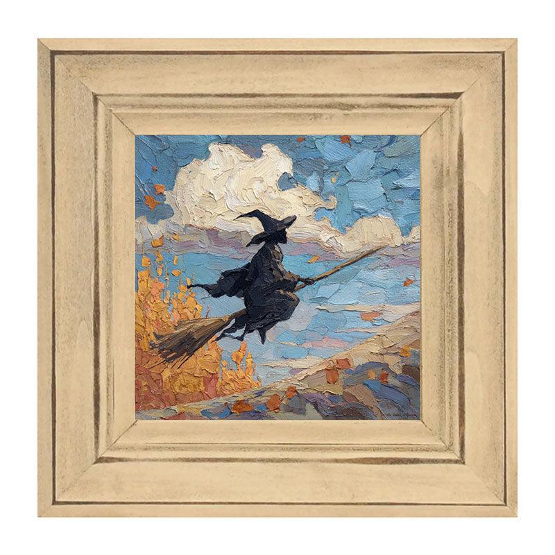 Flying Witch with Clouds
