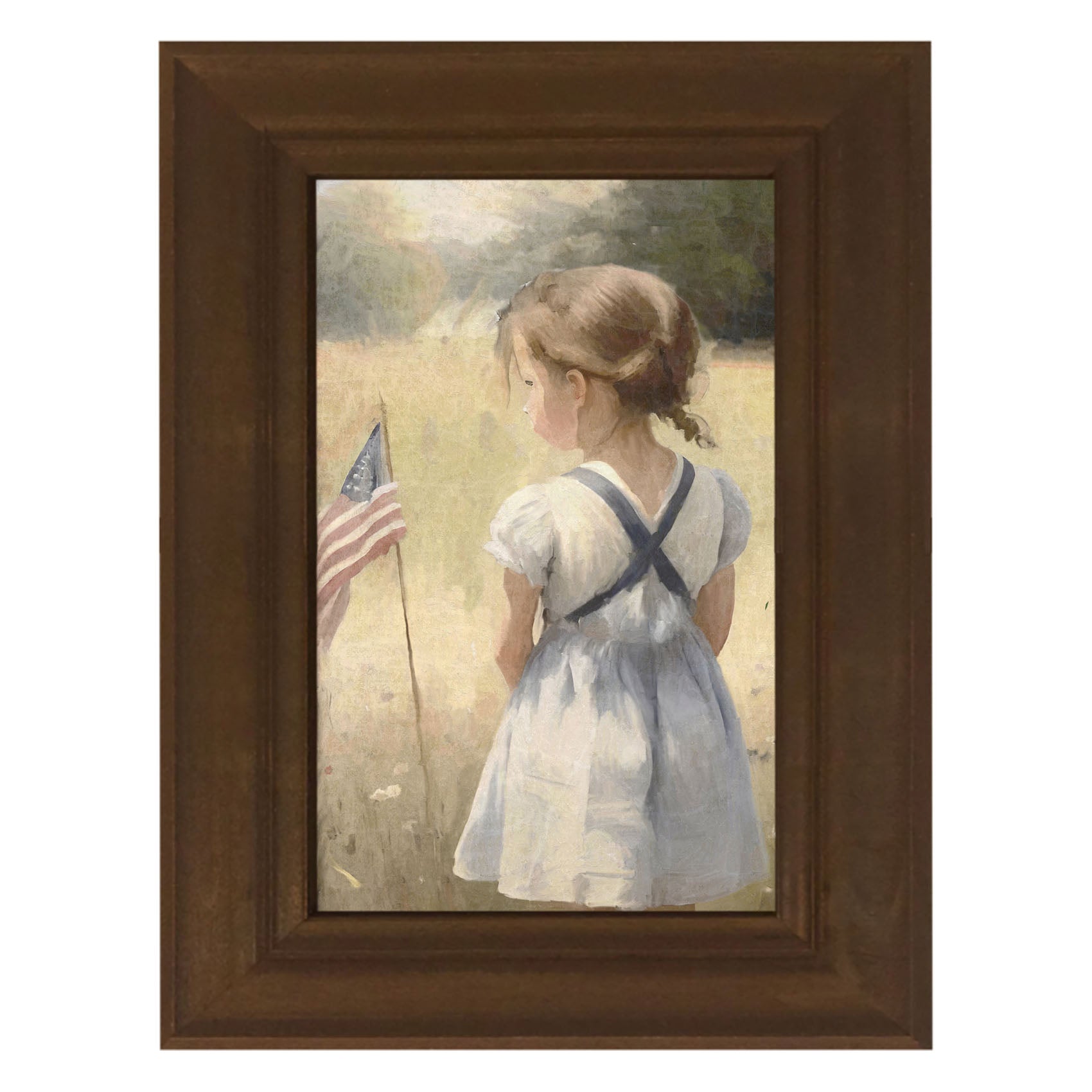 Girl with Flag