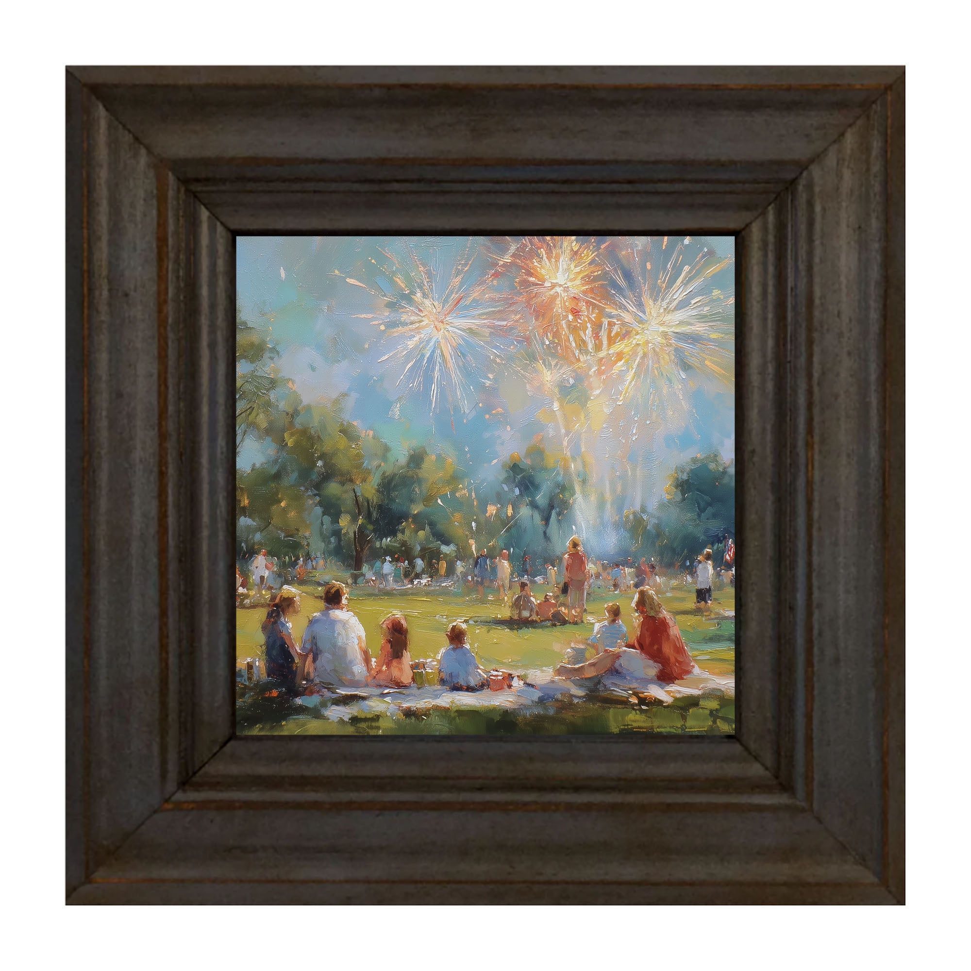 Fireworks and families at the Beach