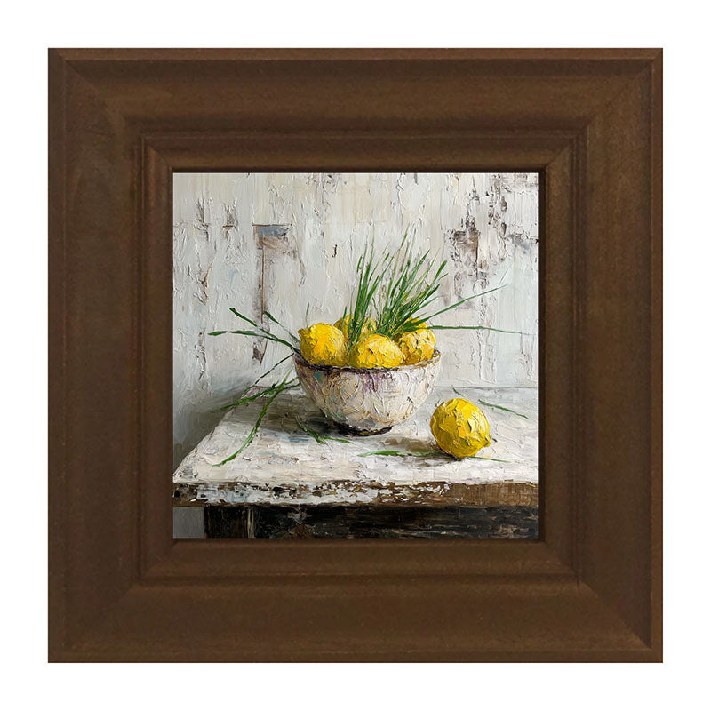 Sideboard Still Life - Bowl of Lemons