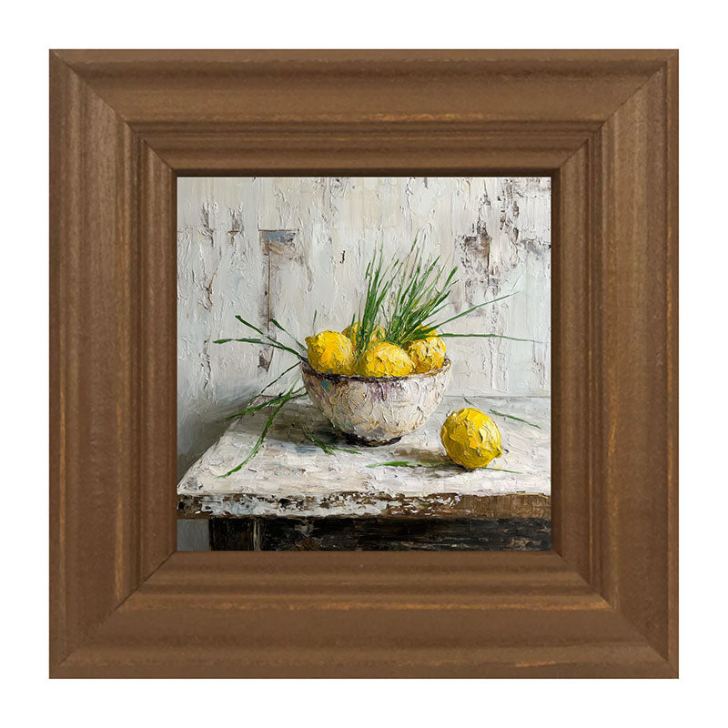 Sideboard Still Life - Bowl of Lemons