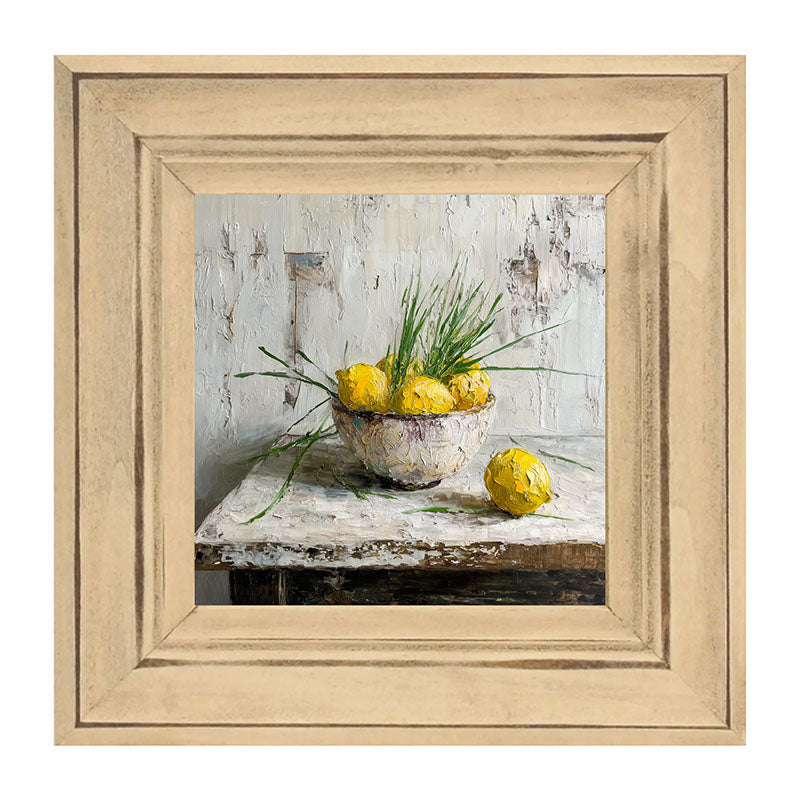 Sideboard Still Life - Bowl of Lemons