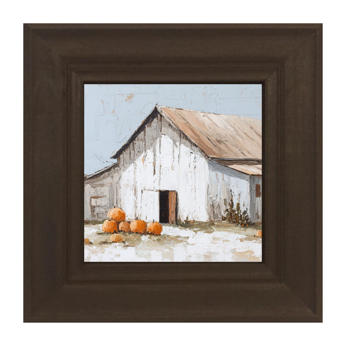 Barn with Pumpkins