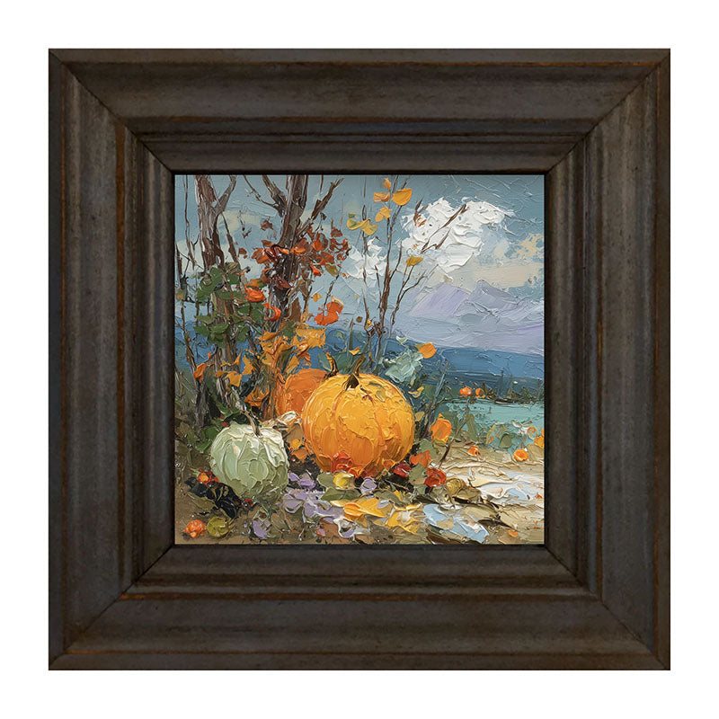 Pumpkin Country - Large Pumpkins along Path