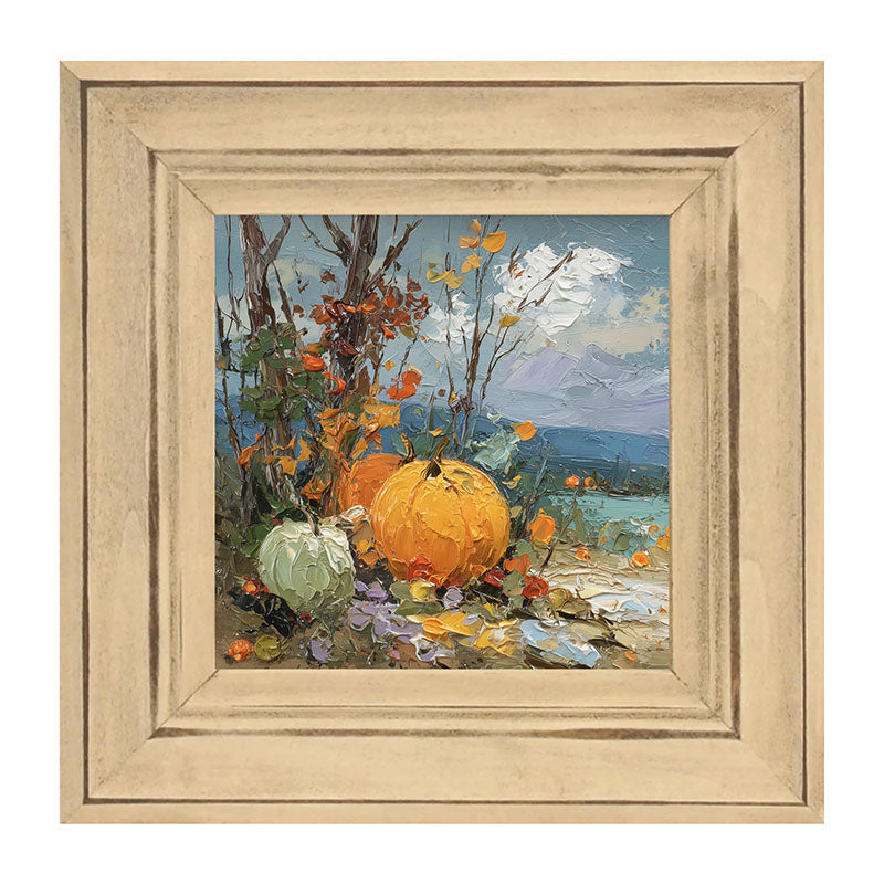 Pumpkin Country - Large Pumpkins along Path