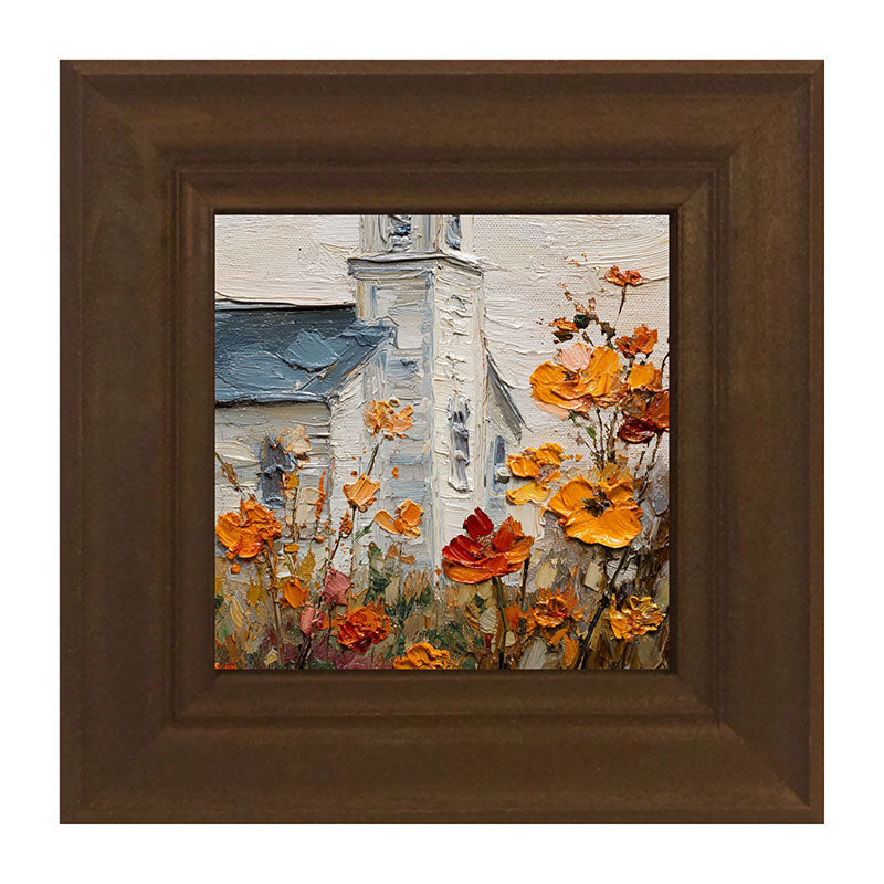 Autumn Country Church - Flowers Close-up