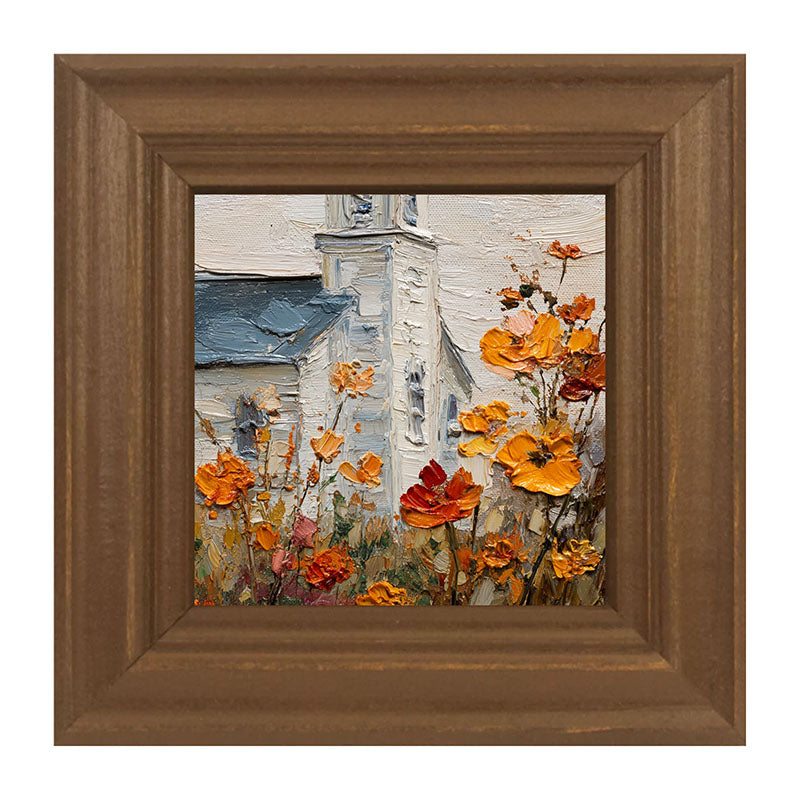 Autumn Country Church - Flowers Close-up