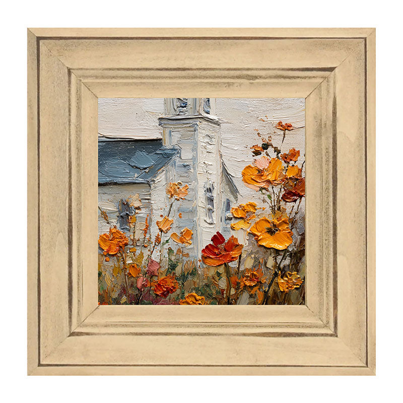Autumn Country Church - Flowers Close-up