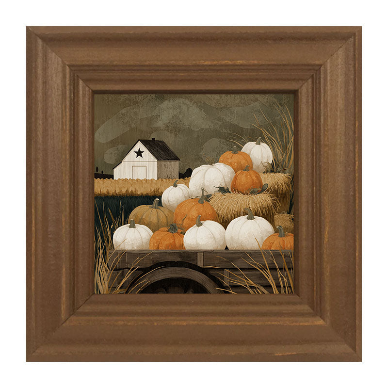 Rustic Wagon with Pumpkins