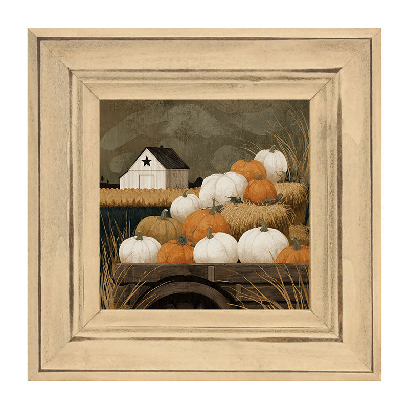 Rustic Wagon with Pumpkins