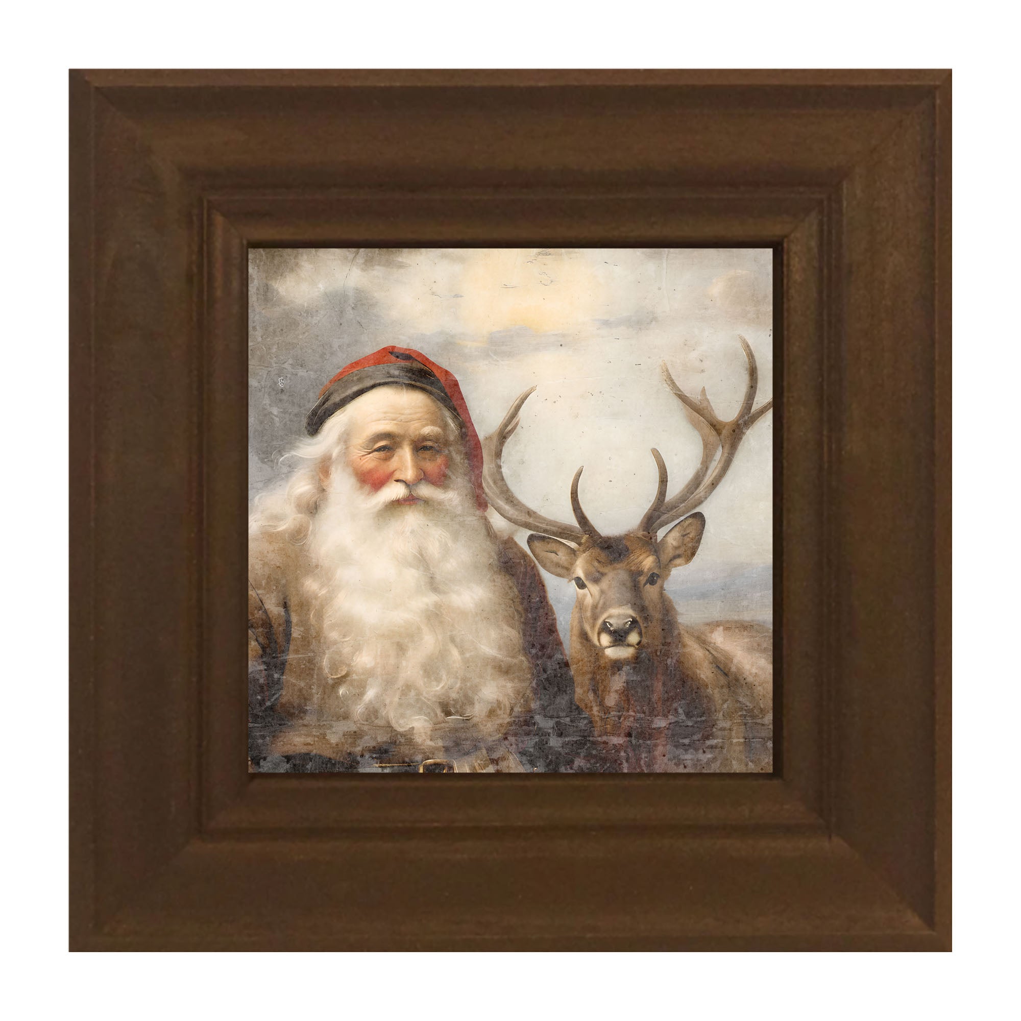 Reindeer with Santa 2