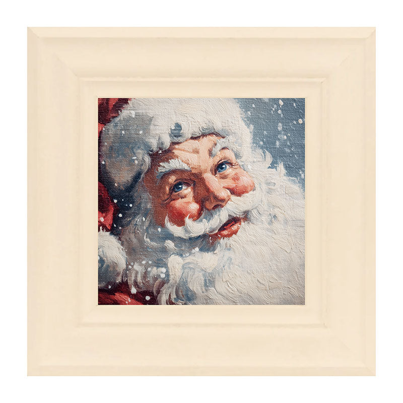 Snowy Santa Smiling
