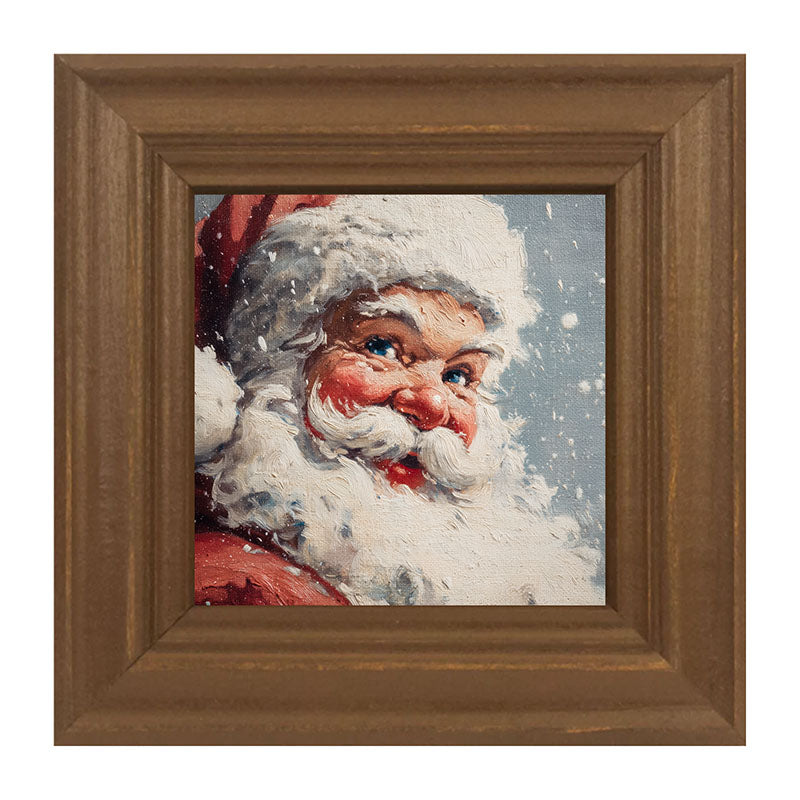 Snowy Santa being Jolly
