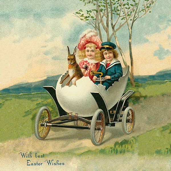 Couple in an Egg Car