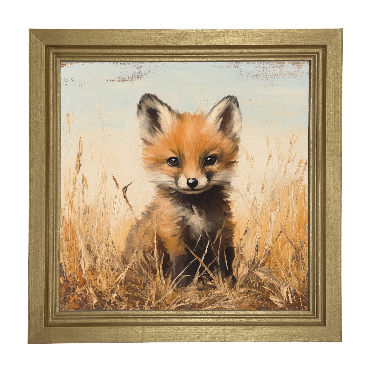 Baby Fox - Framed art