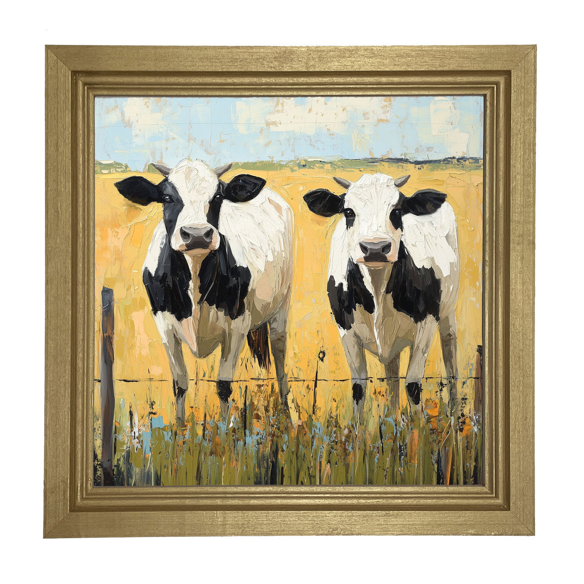 Cow friends - Framed art