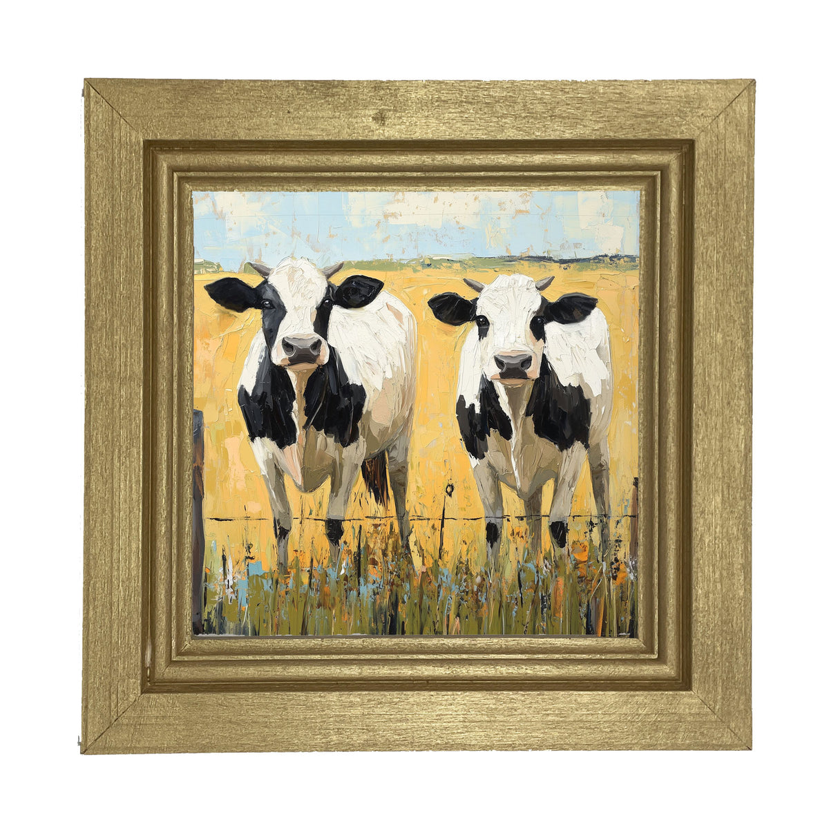 Cow friends - Framed art
