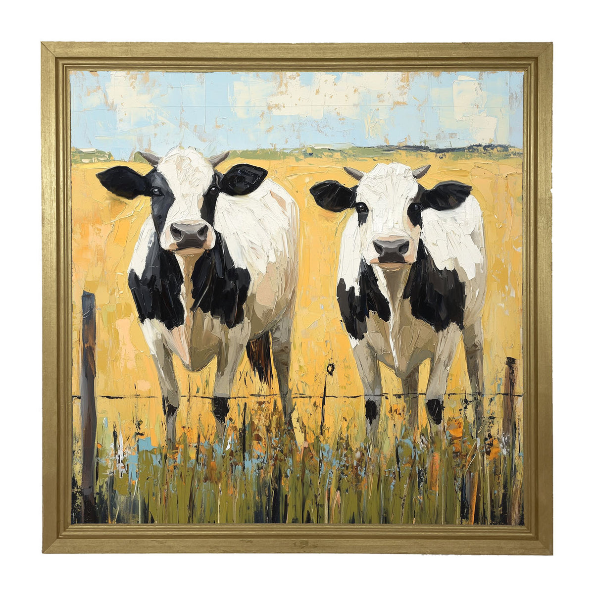 Cow friends - Framed art