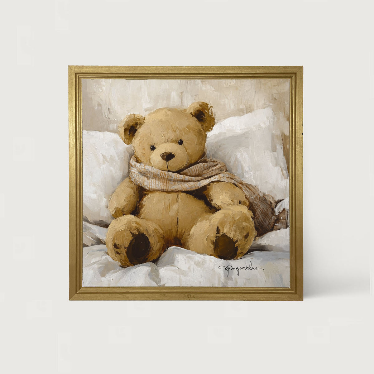 White Scarf Teddy Bear