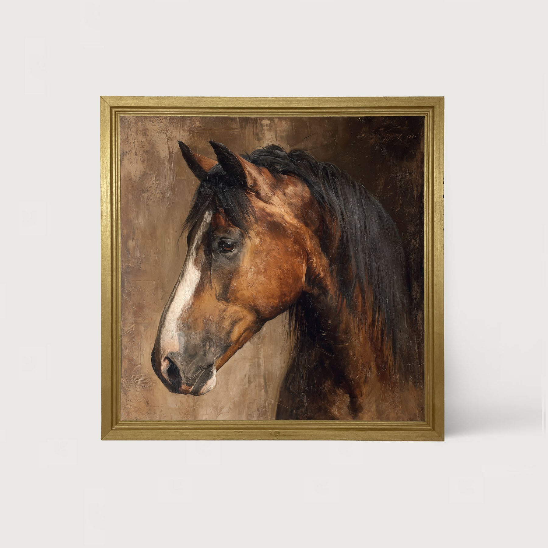 Horse Portrait - Framed Art