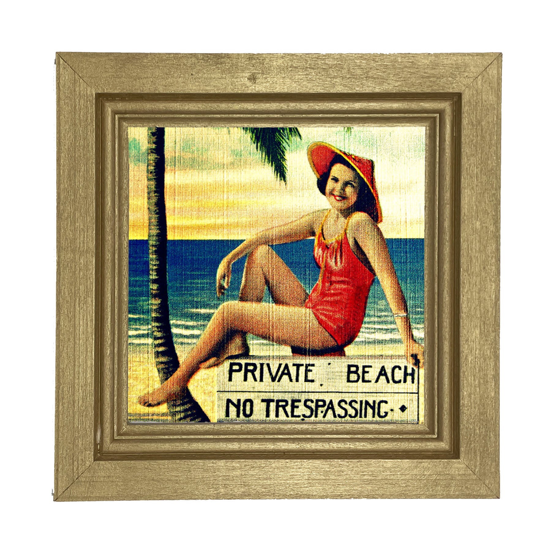 Private Beach - Framed art