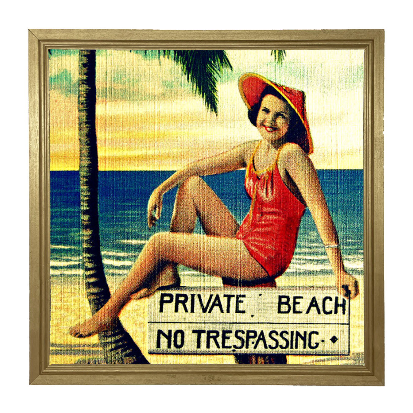 Private Beach - Framed art